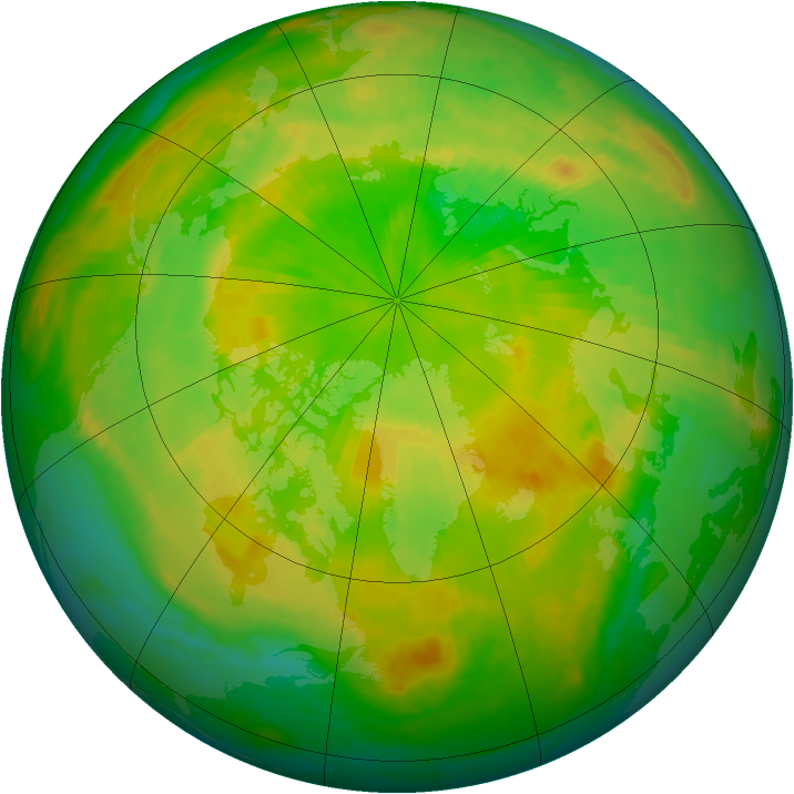Arctic ozone map for 02 June 2000